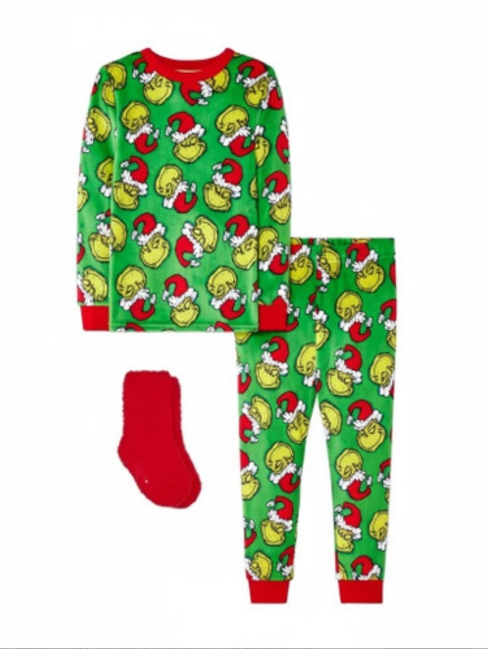 Dr. Seuss Komar Kids Christmas Pajama Set Toddler 2T NWT